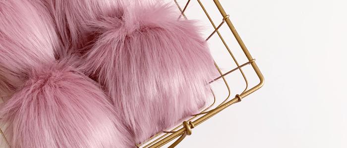 LUXE FAUX FUR POMPOMS