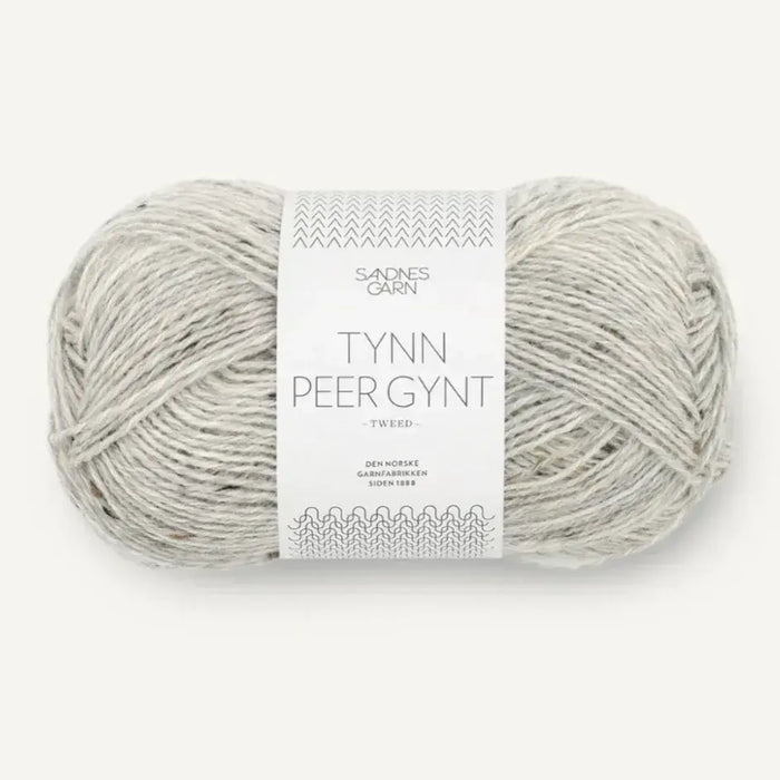 1034 Medium Grey Heather Natural Tweed | Tynn Peer Gynt