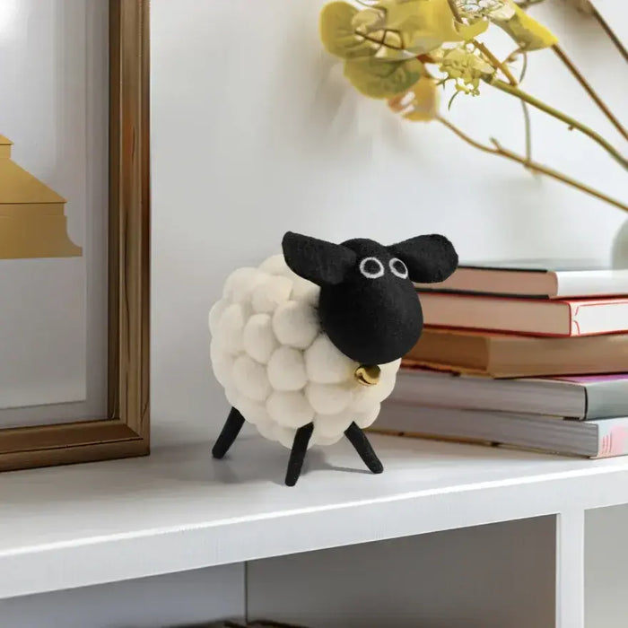 Felt Ball 3.5" Wool Sheep | White