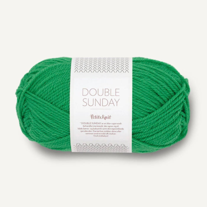 8236 Statement Green | PetiteKnit Double Sunday