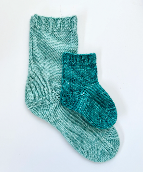 Base Doodle Top-Down Socks (DK)