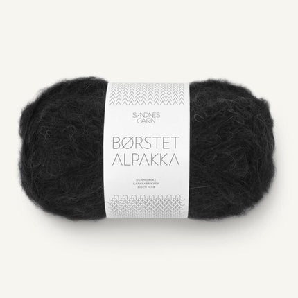 1099 Black | Borstet Alpakka