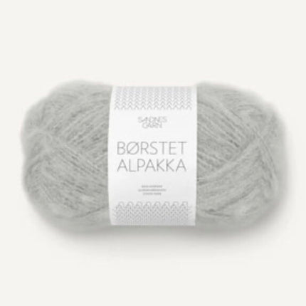 3502 Gray Fog | Borstet Alpakka