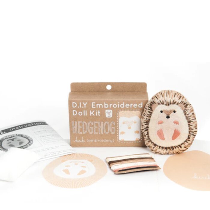 Hedgehog Embroidery Kit