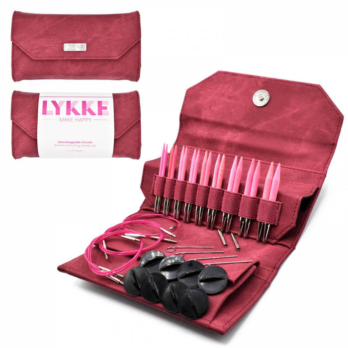 Blush | Crimson Fabric | Lykke 3.5" Interchangeable Needle Set