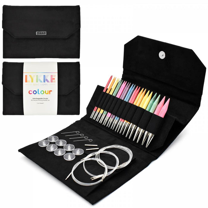 Colour | Black Vegan Suede | 5" Interchangeable Needle Set