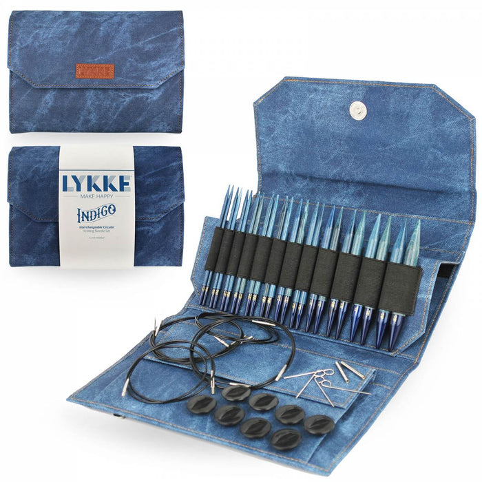 Indigo | Azure Fabric | 5" Interchangeable Needle Set