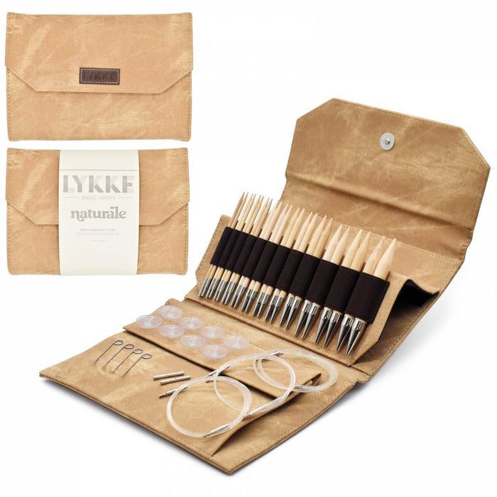 Naturale | Tan Denim Fabric | 5" Interchangeable Needle Set