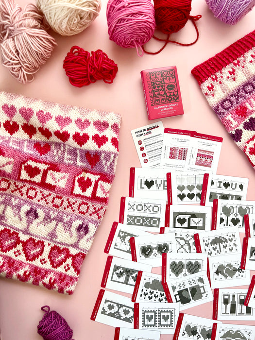 Valentine's 2 Doodle Card Deck | Half Deck