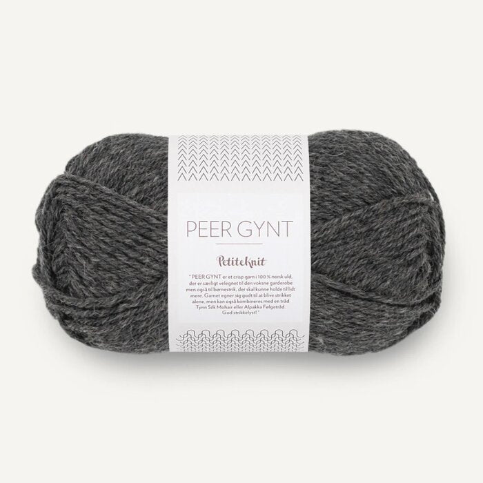 1065 Charcoal Melange | PetiteKnit Peer Gynt