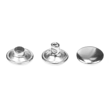 Double Cap Rivets - Silver 8mm x 4mm | 3036550