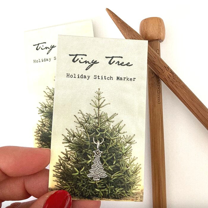 Firefly Notes | Tiny Tree Holiday Stitch Marker