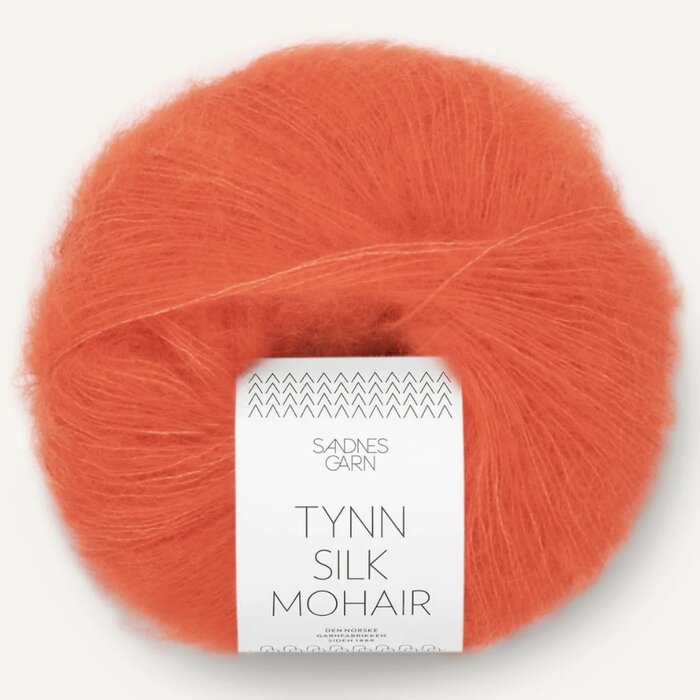 3818 Orange | Tynn Silk Mohair