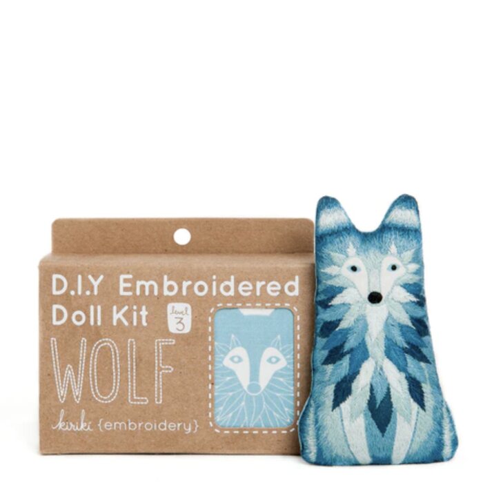 Wolf Embroidery Kit