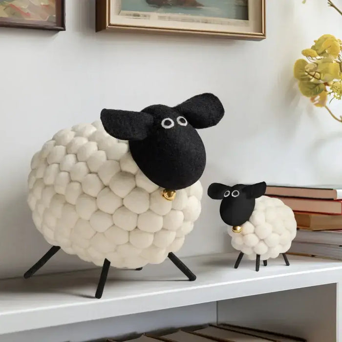 Felt Ball 3.5" Wool Sheep | White