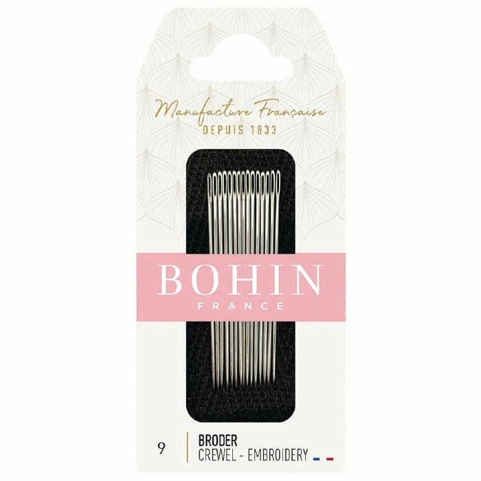 BOHIN Embroidery Needles Size No.9