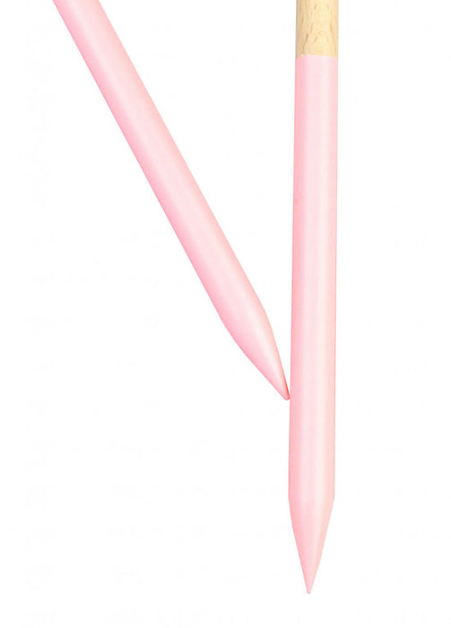 Beechwood Knitting Needles 15mm Salmon (Pink)